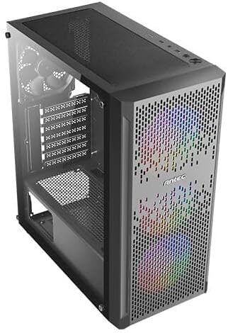 Antec NX Series NX290 Mid-Tower E-ATX Gaming Case, 3 x 120mm RGB fans & 1 x 120mm Fan Included, Tempered Glass Side Panel, 360mm Radiator Support, RGB Gaming Cabinet - Black - CaveHubs