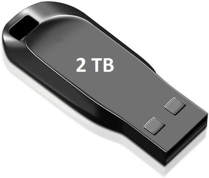 USB Flash Drive 2TB, Flash Stick 2000GB, Portable U Disk Pen Drive, Memory USB Stick 2TB Data Storage for PC Laptop Computer Tablet (Black, 1pc)