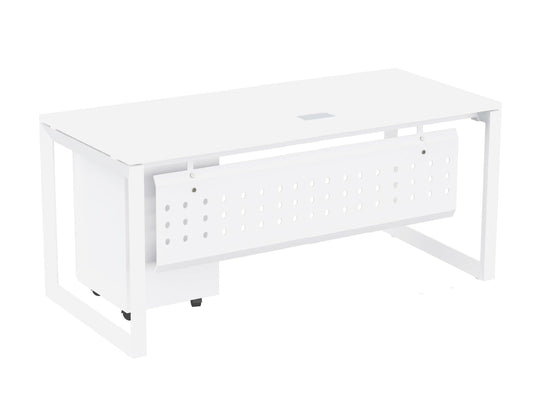 Mahmayi Vorm 136-18 White Modern Workstation Material-Melamine on MDF