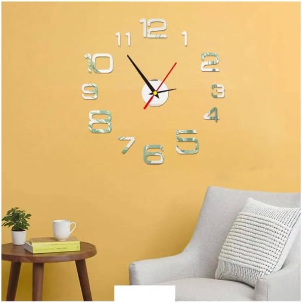 2024 Modern Design Large Wall Clock 3D DIY Clocks Fashion Watches Acrylic Mirror Stickers Living Room Home Decor Horloge