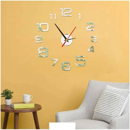 2024 Modern Design Large Wall Clock 3D DIY Clocks Fashion Watches Acrylic Mirror Stickers Living Room Home Decor Horloge