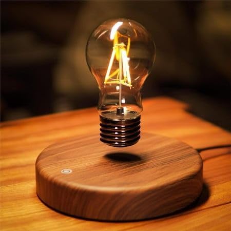 Floating Magnetic Levitating LIGHT BULB,Rotate in air,for Birthday, Anniversary, Office, Home Decor.Gift for your love one.