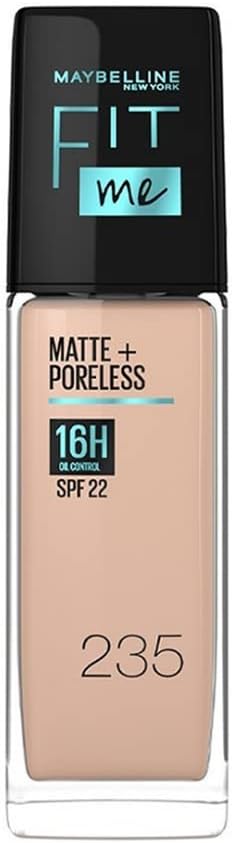 Maybelline New York Fit Me Matte+Poreless Liquid Foundation, 340 Cappuccino, 30 ml