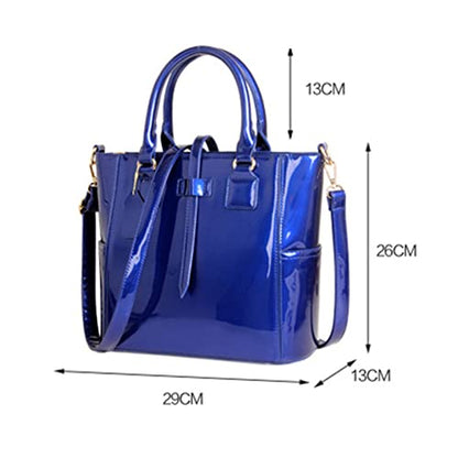 Fashion Handbags for Women Large Capacity Leather Tote Bag Shoulder Bag Top Handle Satchel Crossbody Shoulder Bag Purse Wallet Purse Set 3pcs for Teen Girls Ladies