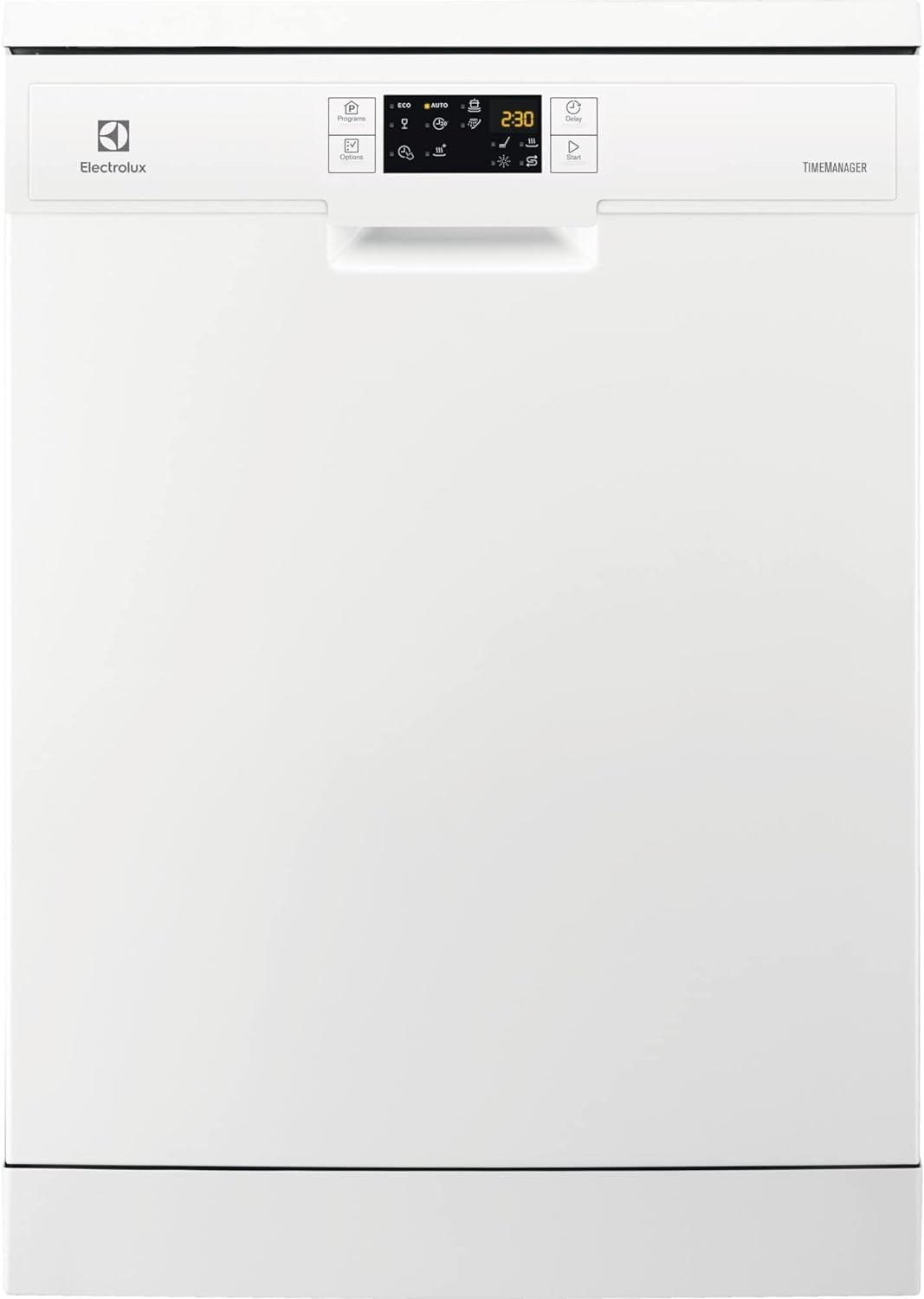 Electrolux Freestanding Dishwasher 60cm, 13 Place Settings, 6 Programs, Inverter Motor, Fully Automatic with advanced AirDry Technology, Sensor Control, Low Noise Level, Delay Start, ESF5542LOW White