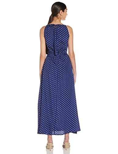 Styleville.in Women's Polyester Fit and Flare Maxi Casual Dress