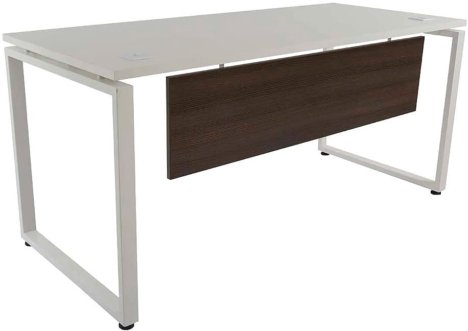 Mahmayi Projekt 1600T Modern Office Desk, Executive Desk, Home Office Modern Simple Style PC Desk, Writing Study Desk, Computer Table with 2 Grommets for Wire Management, Home Office desk furniture