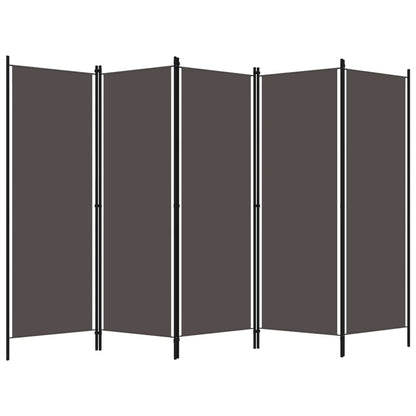 vidaXL 3-Panel Room Divider Folding Panel Screen Movable Partition Privacy Separator Wall Furniture Indoor Bedroom Office Black 150x180 cm