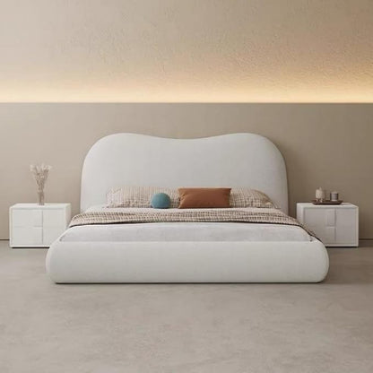 JCK Light Luxury Bed Frame with Headboard, Without Mattress (Queen Size 160x200cm)