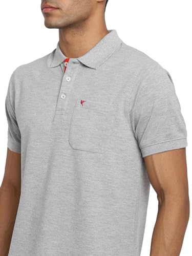 Deniklo Men's Polo Collar T-Shirt with Pocket & Logo DK 225