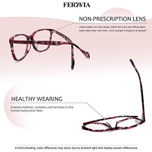 Women square eyeglasses fashion fake clear lens vintage eyeglasses