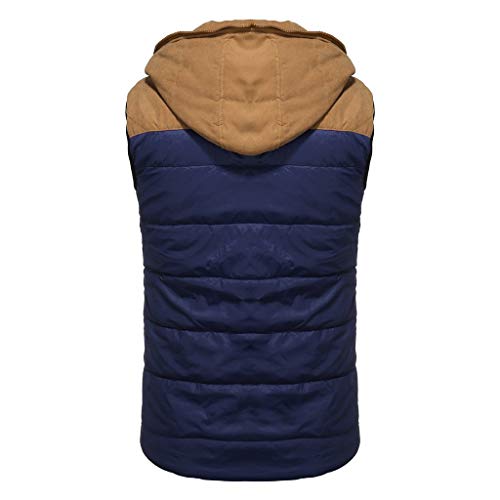 Long Men Men's Hoodie Autumn Winter Zipper Fashion Color Vest Top Coat Synthetic Jacket