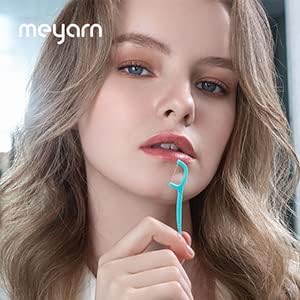 meyarn 30PCS PLA Dental Floss Picks for Teeth Sustainable Flossers with Tooth Pick Flossers for Adults and Kids- Plaque Remover for Fresh Teeth Cleaning