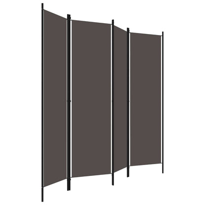 vidaXL 3-Panel Room Divider Folding Panel Screen Movable Partition Privacy Separator Wall Furniture Indoor Bedroom Office Black 150x180 cm