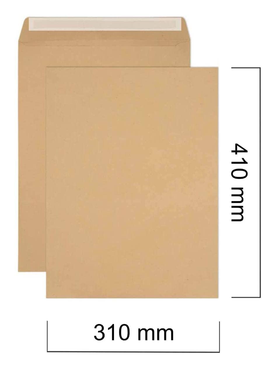 MARKQ A4 Brown Envelopes, 324 x 229 mm Self Sealing Mailing Envelope for Posting mailing Home Office and Ecommerce, 80gsm, pack of 50