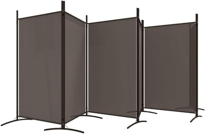 vidaXL 1-Panel Room Divider Folding Panel Screen Movable Partition Privacy Separator Wall Furniture Indoor Bedroom Office Black 175x180 cm