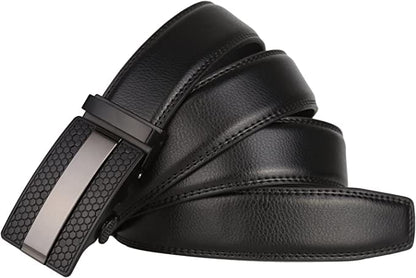 Belt Men, Ratchet Belt for Men - Mens Belt Leather 1 3/8" for Casual Jeans