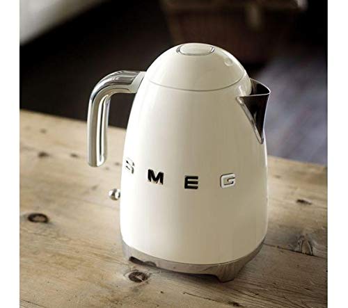 Smeg Klf04PkUK, 50'S Retro Style Kettle, 7 Temperature Settings, 1.7 L Capacity With Water Level Indicator, 360 Swivel Base, Anti-Slip Feet, Soft Opening Lid, Stainless Steel, Pink, 1 Year Warranty