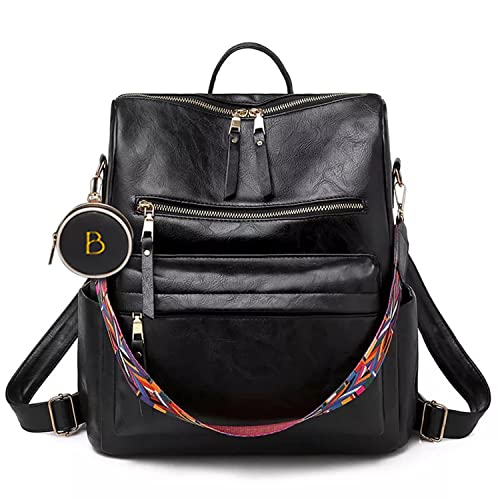 Brandsho - PU Leather Women Multipurpose Carry Tote Crossbody Satchel Purse Clutch Handbag Set of 4 for Travel Shopping And Carry