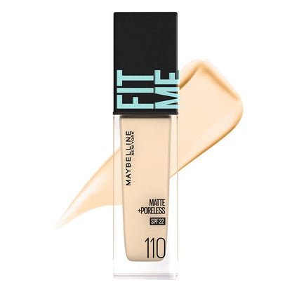 Maybelline New York Fit Me Matte+Poreless Liquid Foundation, 340 Cappuccino, 30 ml