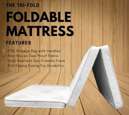 Comfy Orthopedic Trifold Folding Mattress, Picnic Mattress, Outdoor Mattress, Camping Mattess.