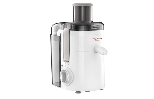 MOULINEX Juicer | Fruitelia Juice Extractor | 350 Watts | White | Plastic/Stainless Steel | 2 Years Warranty |JU370127