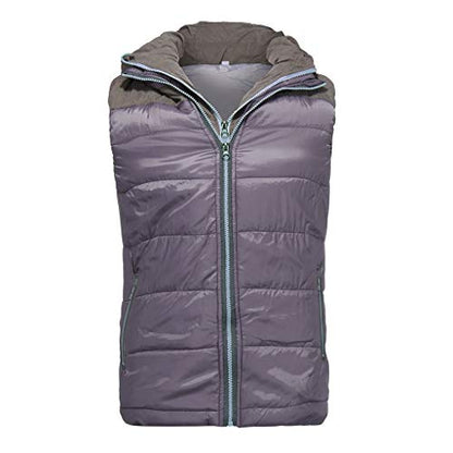 Long Men Men's Hoodie Autumn Winter Zipper Fashion Color Vest Top Coat Synthetic Jacket