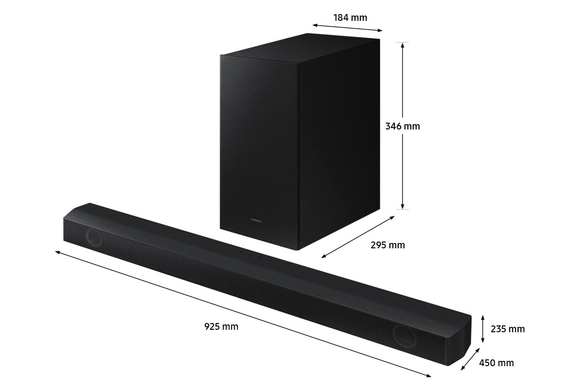 Samsung 3.1Ch Wireless Soundbar with Dolby Digital/DTS Virtual:X In Built Subwoofer Bluetooth Connectivity - HW-B650/ZN