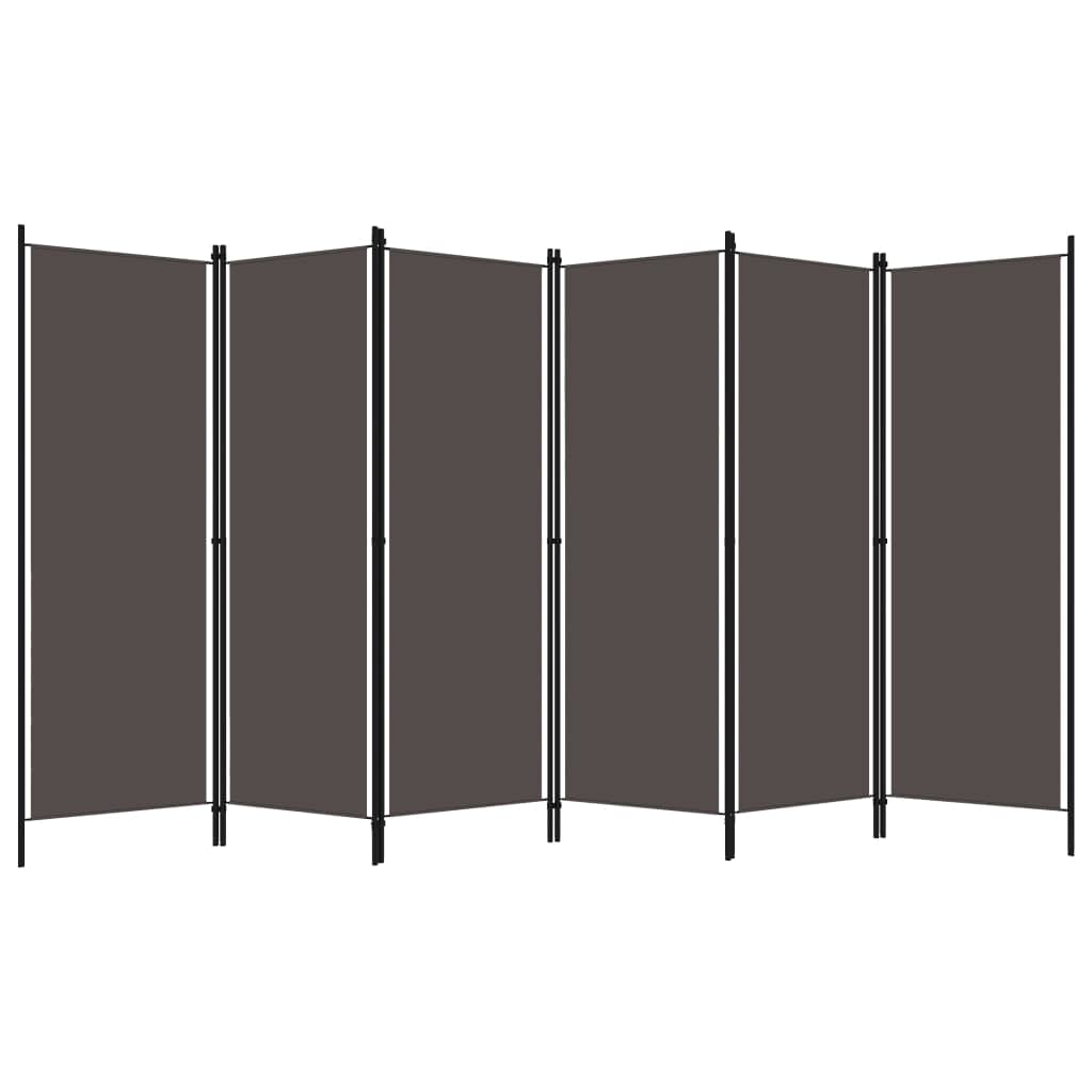 vidaXL 3-Panel Room Divider Folding Panel Screen Movable Partition Privacy Separator Wall Furniture Indoor Bedroom Office Black 150x180 cm