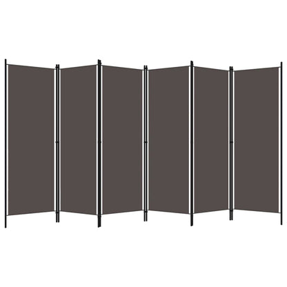 vidaXL 3-Panel Room Divider Folding Panel Screen Movable Partition Privacy Separator Wall Furniture Indoor Bedroom Office Black 150x180 cm