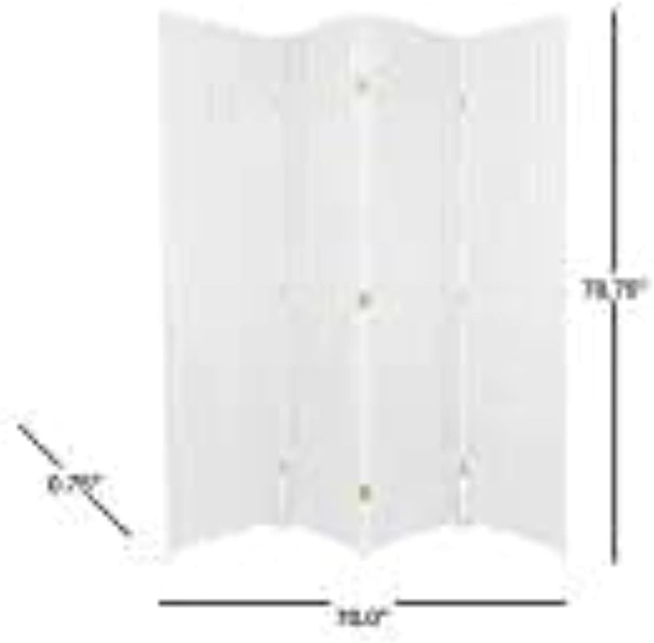 EASTLAKE Wu-Xi Room Divider,Partition 4 Doors- Full White