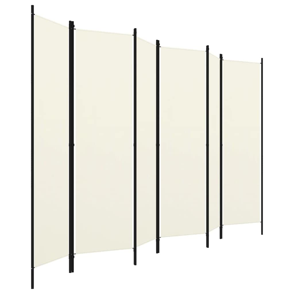 vidaXL 3-Panel Room Divider Folding Panel Screen Movable Partition Privacy Separator Wall Furniture Indoor Bedroom Office Black 150x180 cm