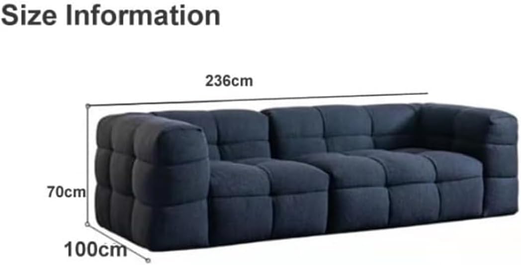 Comfynest Modern 3 Seater Sofa Set Upholstered Fabric Tufted Sectional Couch (Green)