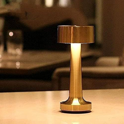 Padom Table Lamp,Modern Rechargeable Cordless Touch Sensor LED Desk lamp 3 Ways Dimming,with USB Cord for Bar Restaurant Bedroom Bedside Nightstand Lighting (GOLD)