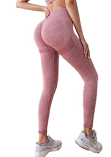 VITION High Waisted Leggings for Women Scrunch Butt Lifting TIK Tok Yoga Pants,Workout Anti Cellulite Tummy Control Tights