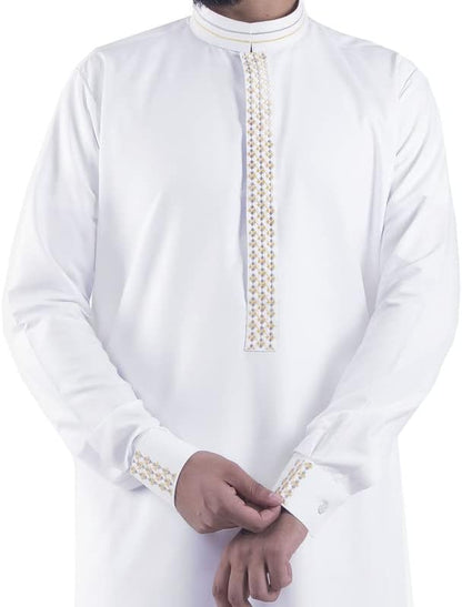 Premium White Thobe | Mens Islamic Jubbah | Mens Thobe | White Thawb