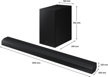 Samsung 3.1Ch Wireless Soundbar with Dolby Digital/DTS Virtual:X In Built Subwoofer Bluetooth Connectivity - HW-B650/ZN