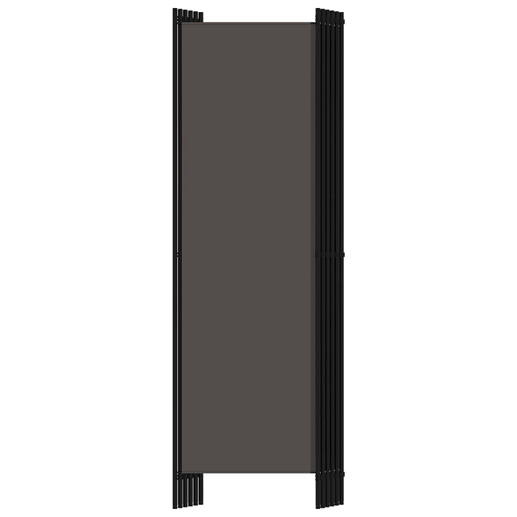 vidaXL 3-Panel Room Divider Folding Panel Screen Movable Partition Privacy Separator Wall Furniture Indoor Bedroom Office Black 150x180 cm