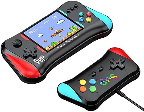 Handheld Game Console for Kids Adults, 3.5'' LCD Screen Retro Handheld Video Game Console, Preloaded 500 Classic Retro Video Games with Rechargeable Battery, Support 2 Players and TV Connection (AA)