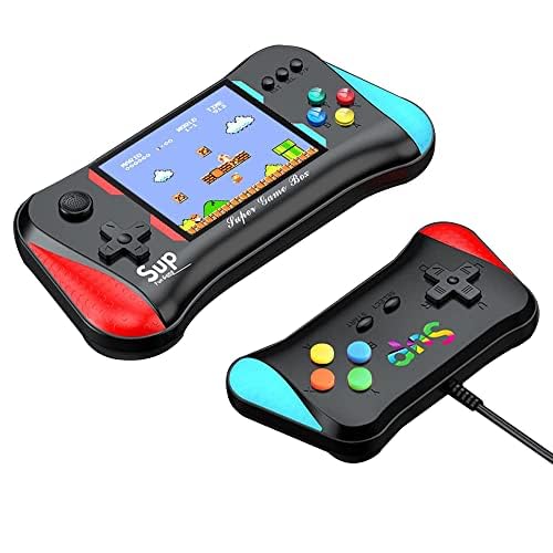 Handheld Game Console for Kids Adults, 3.5'' LCD Screen Retro Handheld Video Game Console, Preloaded 500 Classic Retro Video Games with Rechargeable Battery, Support 2 Players and TV Connection (AA)