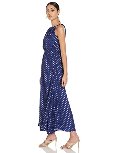 Styleville.in Women's Polyester Fit and Flare Maxi Casual Dress