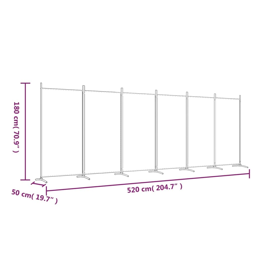 vidaXL 1-Panel Room Divider Folding Panel Screen Movable Partition Privacy Separator Wall Furniture Indoor Bedroom Office Black 175x180 cm