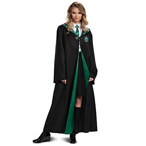 DISGUISE Harry Potter Robe, Deluxe Wizarding World Hogwarts House Themed Robes for Adults, Movie Quality Dress Up Costume Accessory, Black