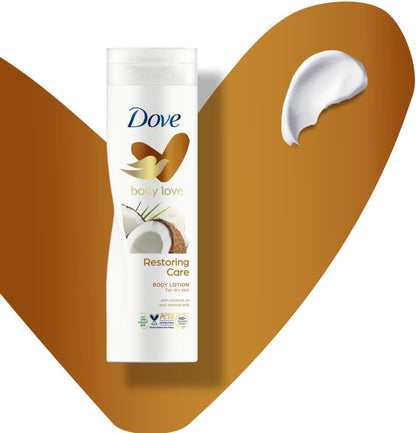 Dove Body Love Body Milk Lotion, for dry skin, Essential Care, for long lasting smooth and radiant skin, 400ml pack may vary