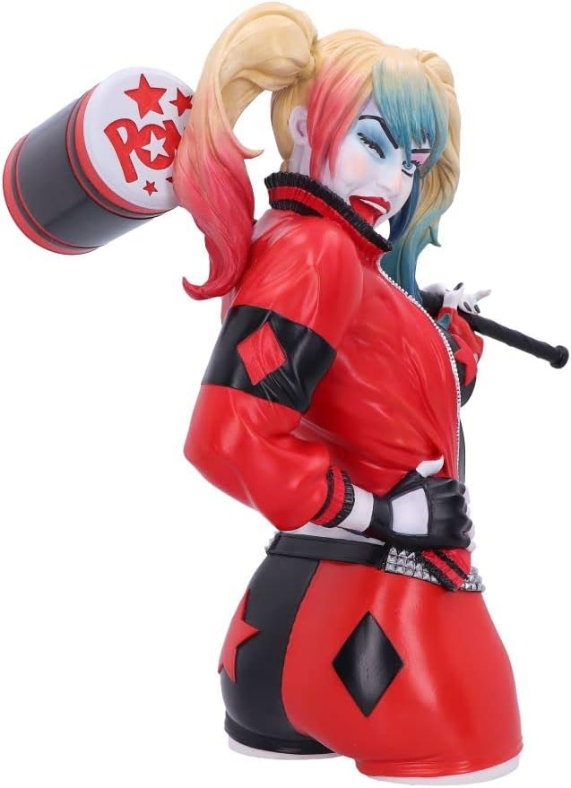 Nemesis Now Officially Licensed Harley Quinn Bust, Red, 30cm