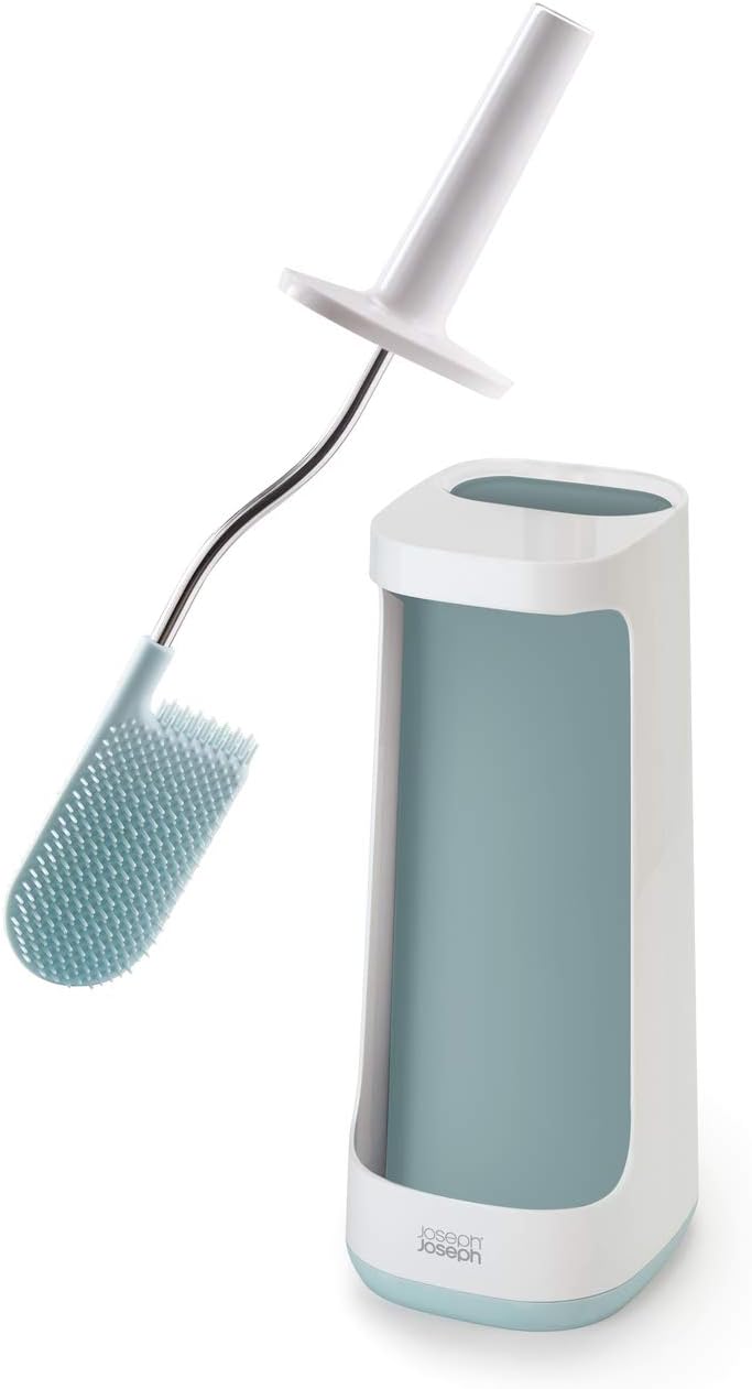 Joseph Joseph Toilet Brush With Slim Holder Flexible Anti-Drip