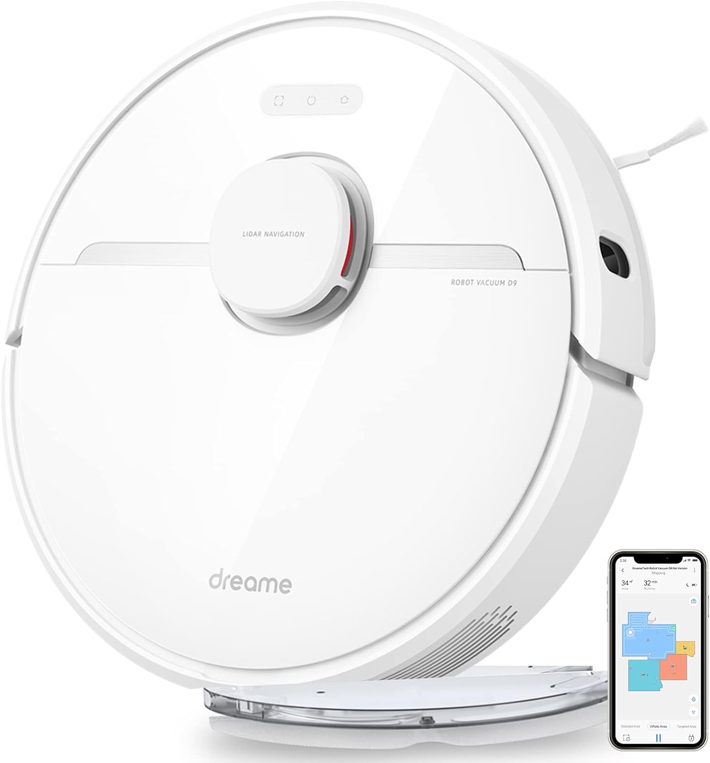 Dreame L10s Ultra Robot Vacuum Cleaner and Mop 5300Pa with Self-Cleaning Station (Automatic Dust Collection, Mops Cleaning) 3D Obstacle Detection, 210mins, APP/Alexa, 2 Year Warranty by Dreame