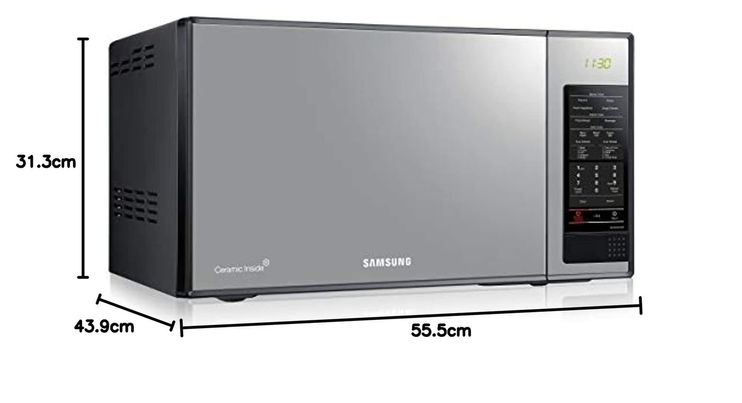 Samsung Solo Microwave Oven, 40L, Black, Ceramic Inside, MG402MADXBB/SG, 1 Year Warranty