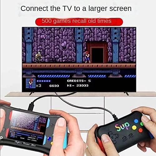 Handheld Game Console for Kids Adults, 3.5'' LCD Screen Retro Handheld Video Game Console, Preloaded 500 Classic Retro Video Games with Rechargeable Battery, Support 2 Players and TV Connection (AA)