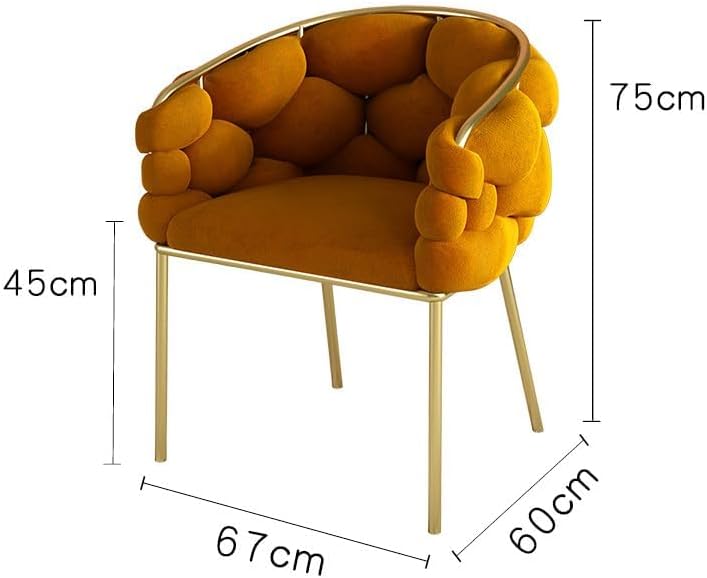 LIMOS Makeup Vanity Chairs Stool with Backrest,Modern Dining Chairs with Gold Metal Legs, Elegant Tufted Back Vanity Chair for Bedroom，Beauty Room (Dark green)